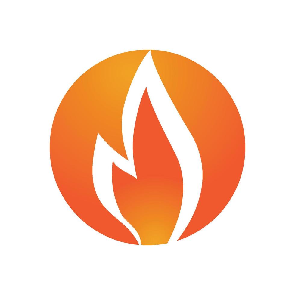 Feuerflamme-Logo-Vektor, Öl-, Gas- und Energie-Logo-Konzept vektor