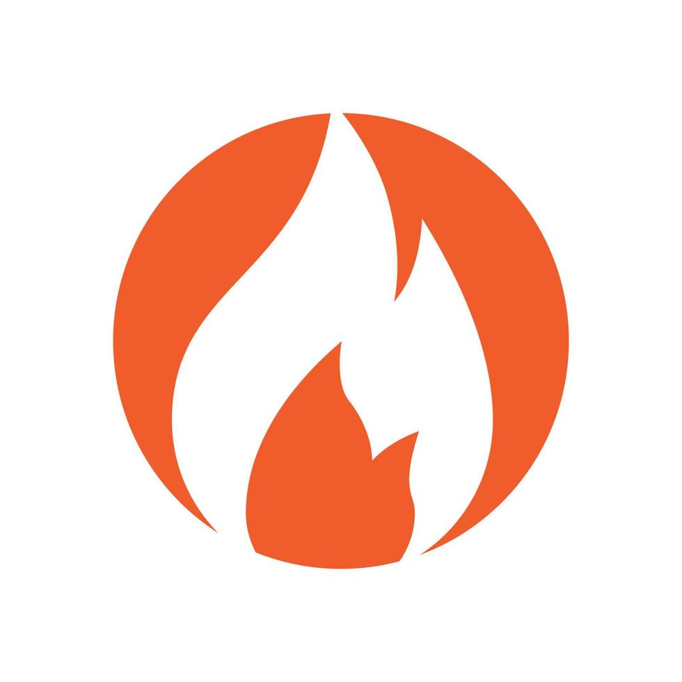 Feuerflamme-Logo-Vektor, Öl-, Gas- und Energie-Logo-Konzept vektor