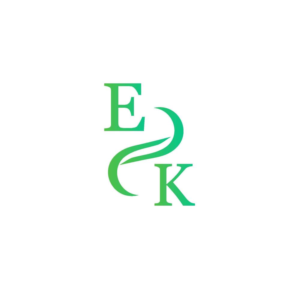 ek grön Färg logotyp design för din företag vektor