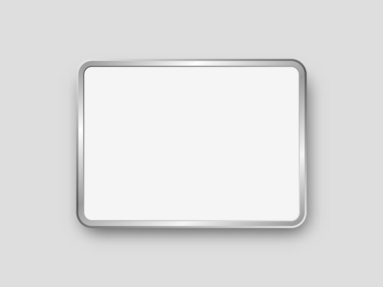 Tablet-PC mit Mockup des leeren Bildschirms lokalisiert auf weißem Hintergrund. elektronisches Gerät oder Gadget mit weißem Display. moderne vektorillustration für werbung, förderung, branding. vektor
