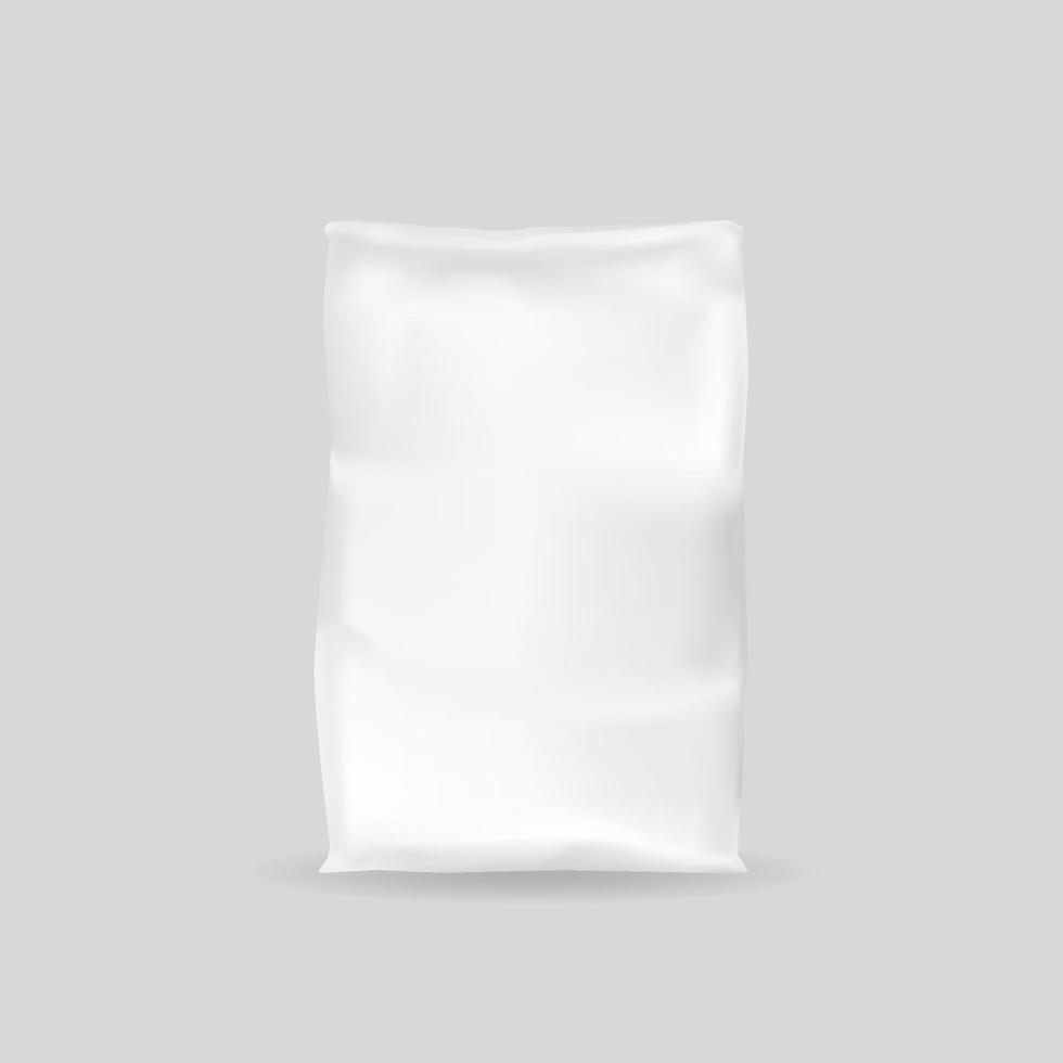 weiße dichte Verpackungen für Lebensmittel und Bauwaren vektor