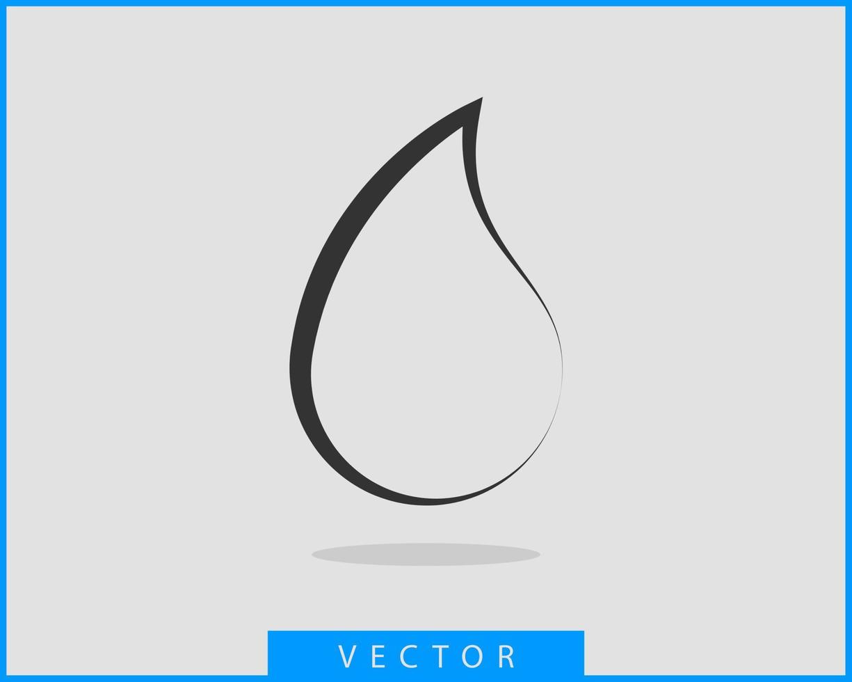 släppa vatten ikon vektor isolerat design element