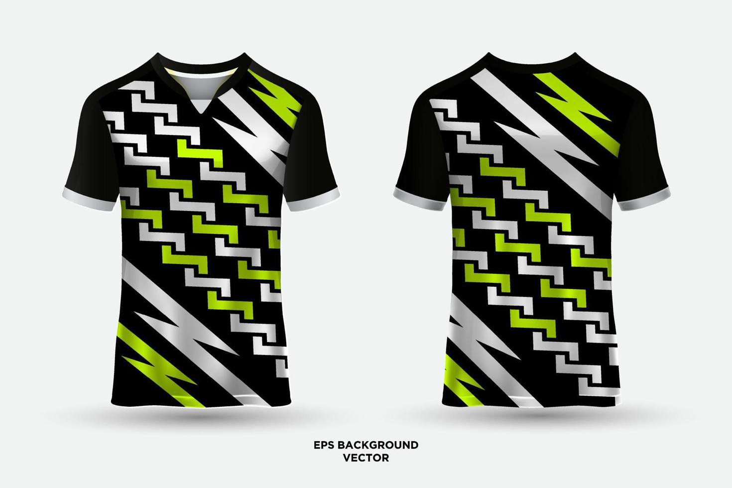 Modernes und futuristisches Design-Trikot geeignet für Rennen, Fußball, Gaming, E-Sport und Radfahren. vektor