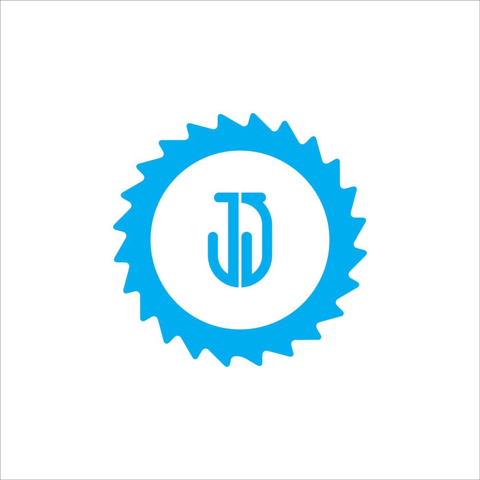 enkel modern jj j monogram logotyp vektor