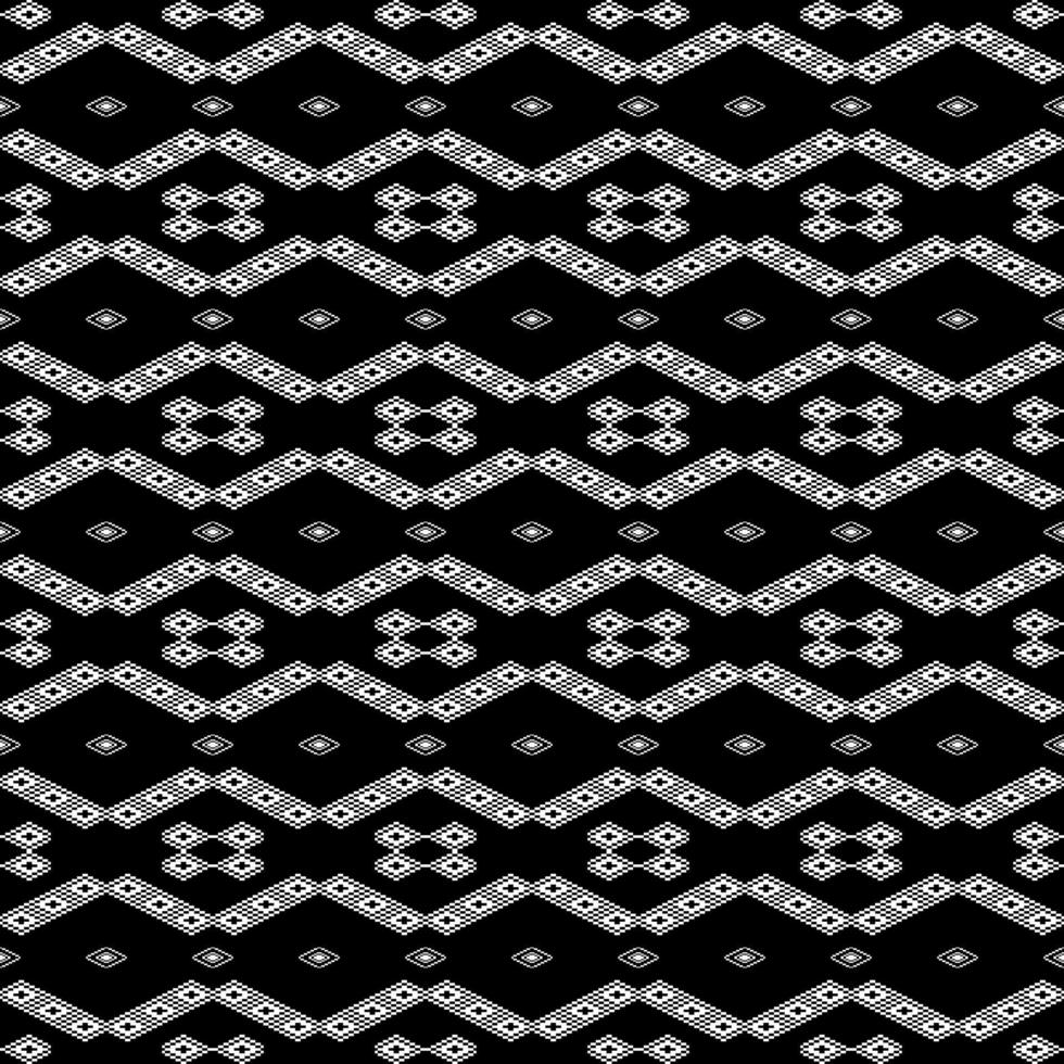svart och vit sömlös geometrisk mönster vektor