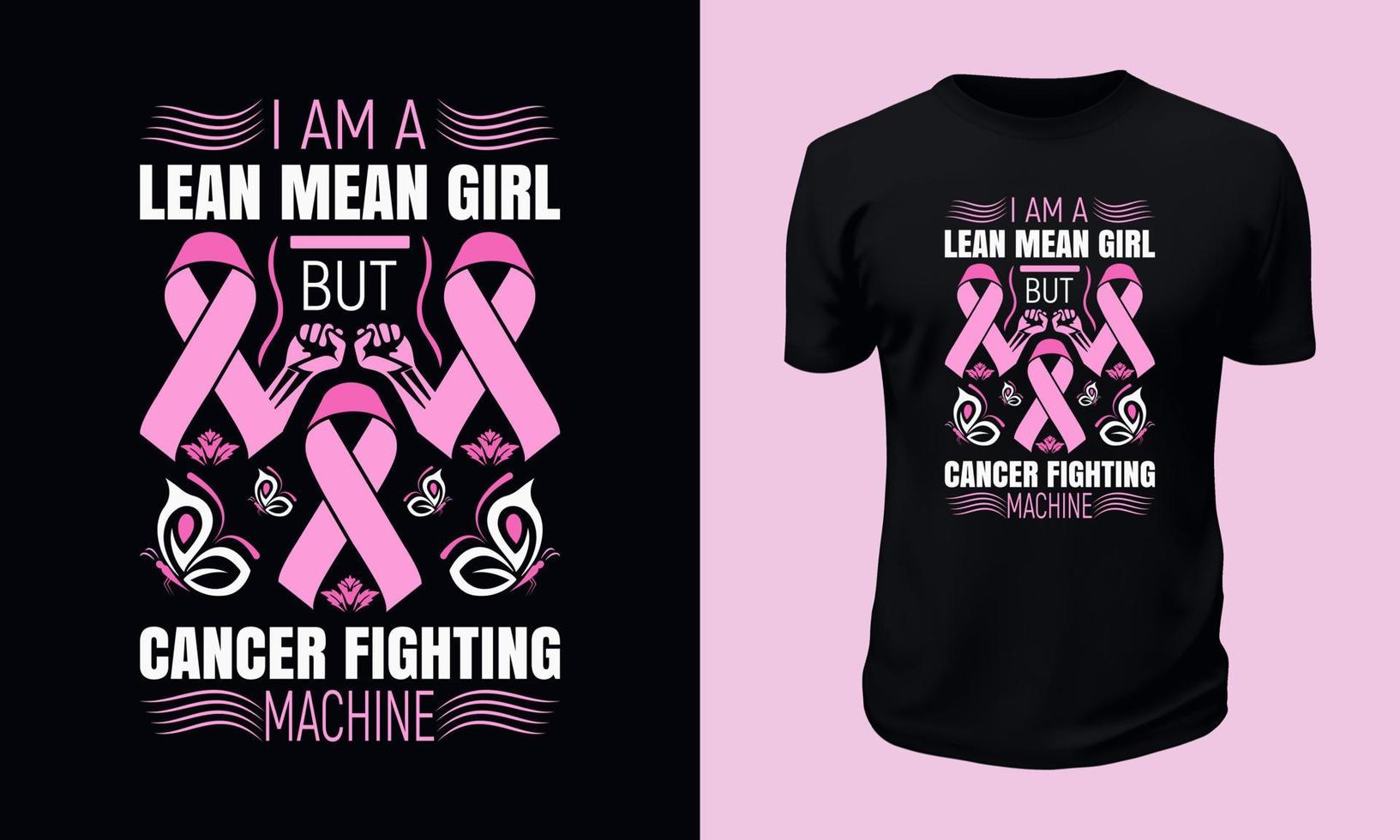 bröst cancer medvetenhet t-shirt design vektor