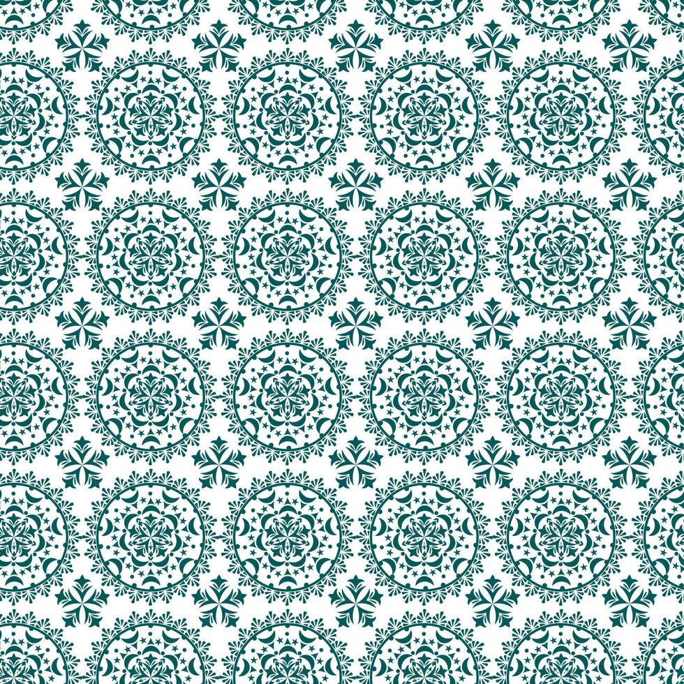 nahtlose ethnische Muster mit floralen Motiven. Mandala stilisierte Druckvorlage für Stoff und Papier. . .Vintage dekoratives Element. hand gezeichneter hintergrund. islam, arabisch, indisch, osmanische motive. vektor