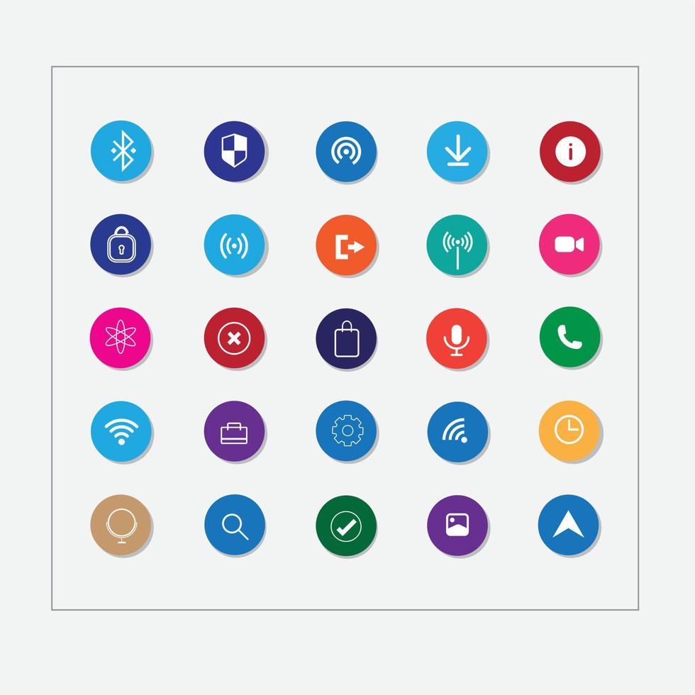 schöne beliebte social media logos und symbole sammlungsset vektor