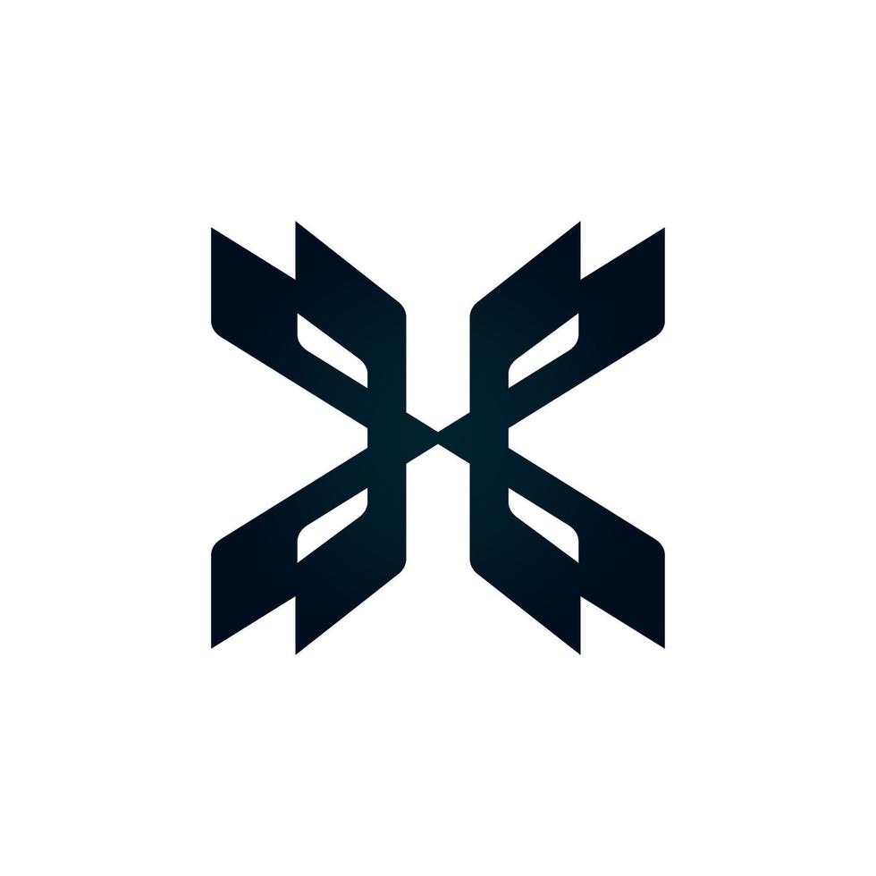 abstrakt brev x logotyp illustration design för din företag eller företag vektor