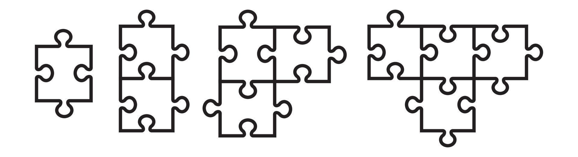 Puzzle-Icon-Designelement geeignet für Websites, Printdesign oder App vektor