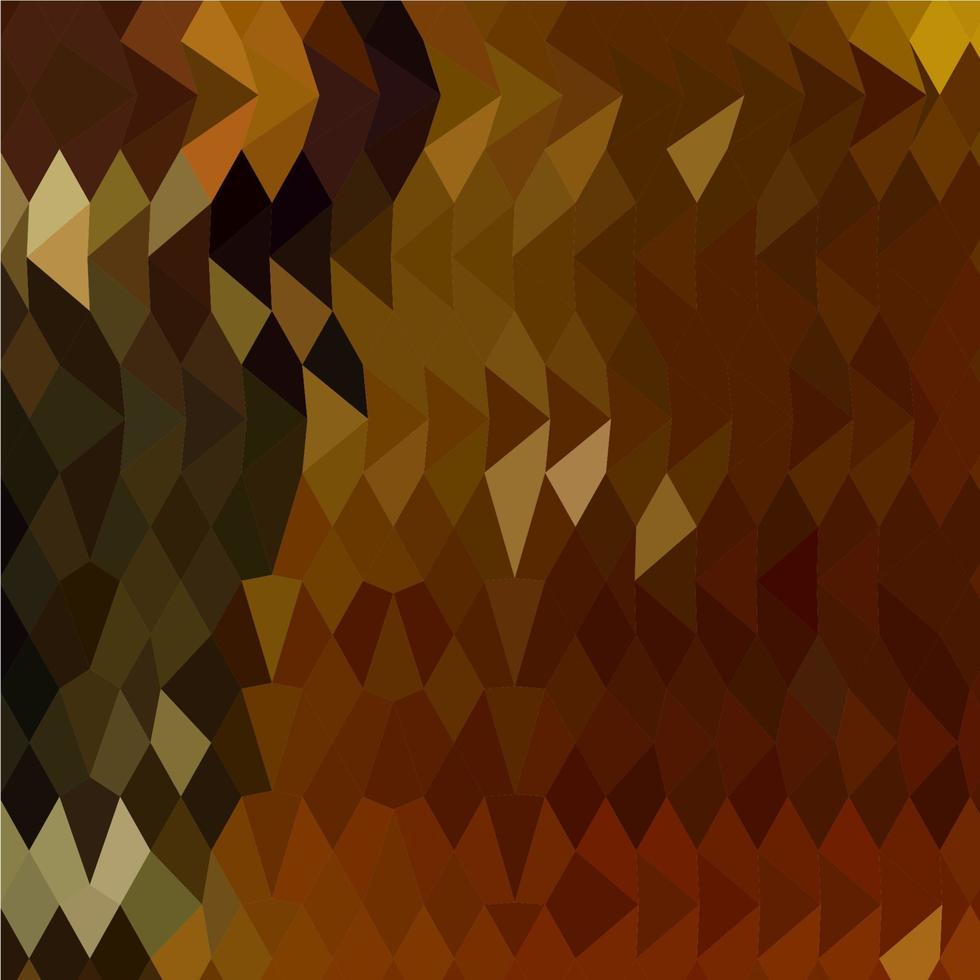 kastanjebrunt abstrakt låg polygon bakgrund vektor