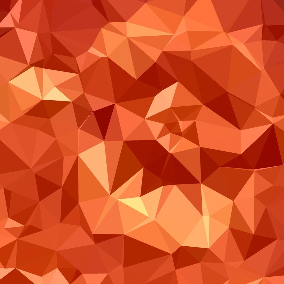 atomar mandarine orange abstrakter niedriger polygonhintergrund vektor