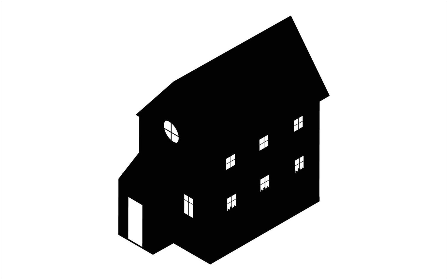 hus vektor illustration enkel symbol fri vektor