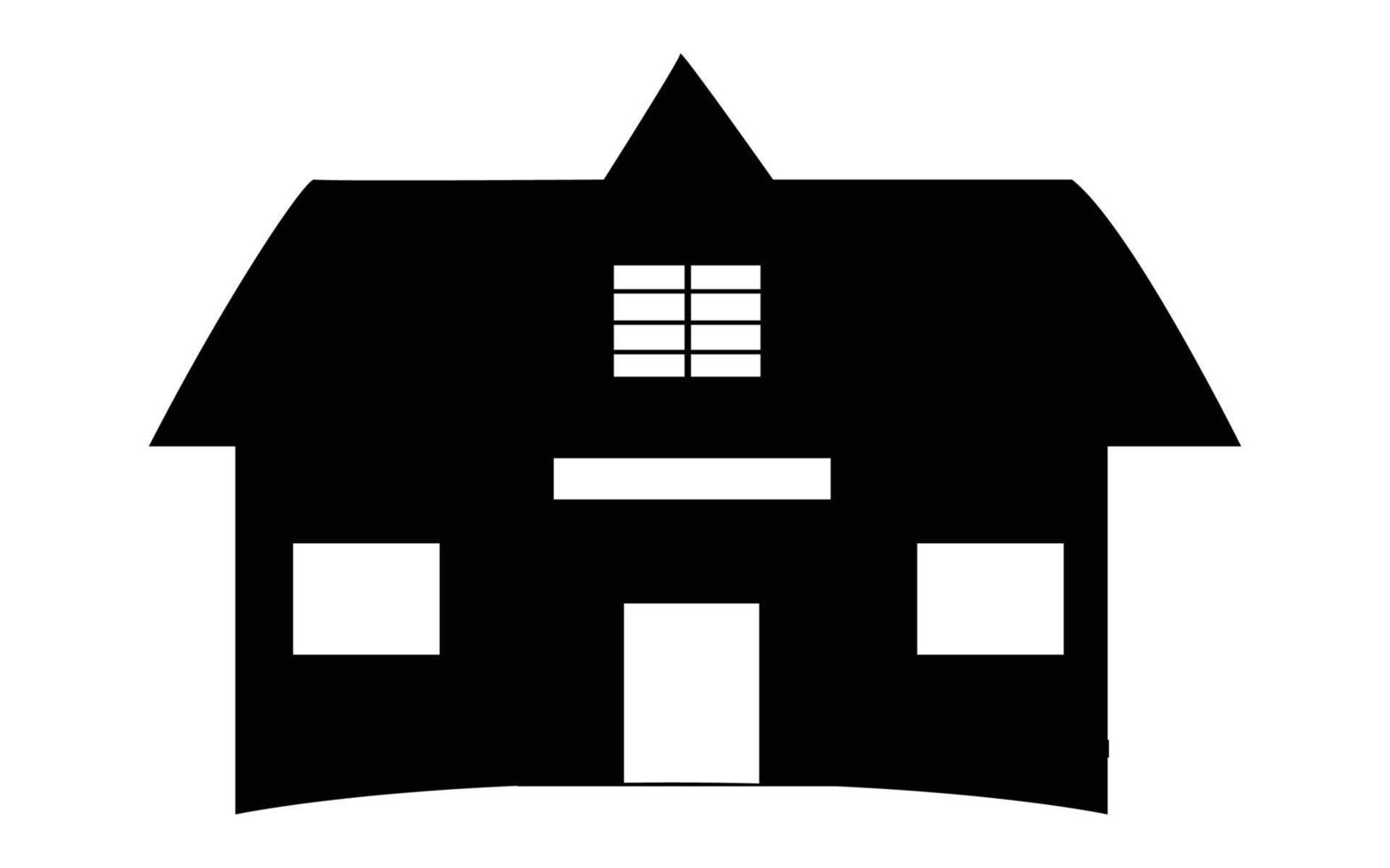 Haus-Vektor-Illustration einfaches Symbol freier Vektor