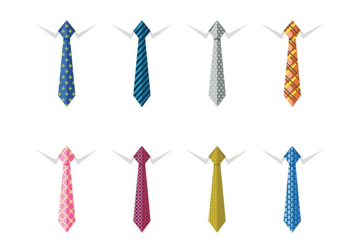 Männliche Business Seide Hals Krawatten vektor