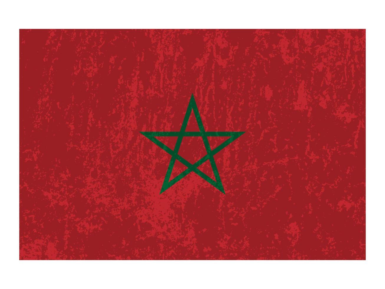 Marockos flagga, officiella färger och proportioner. vektor illustration.