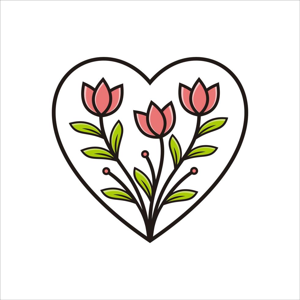 blumensammlung mit blättern, blumensträußen. Vektorblumen. frühlingskunstdruck mit botanischen elementen. Frohe Ostern. Volksstil. Plakate für die Frühlingsferien. Symbole isoliert auf weißem Hintergrund. vektor