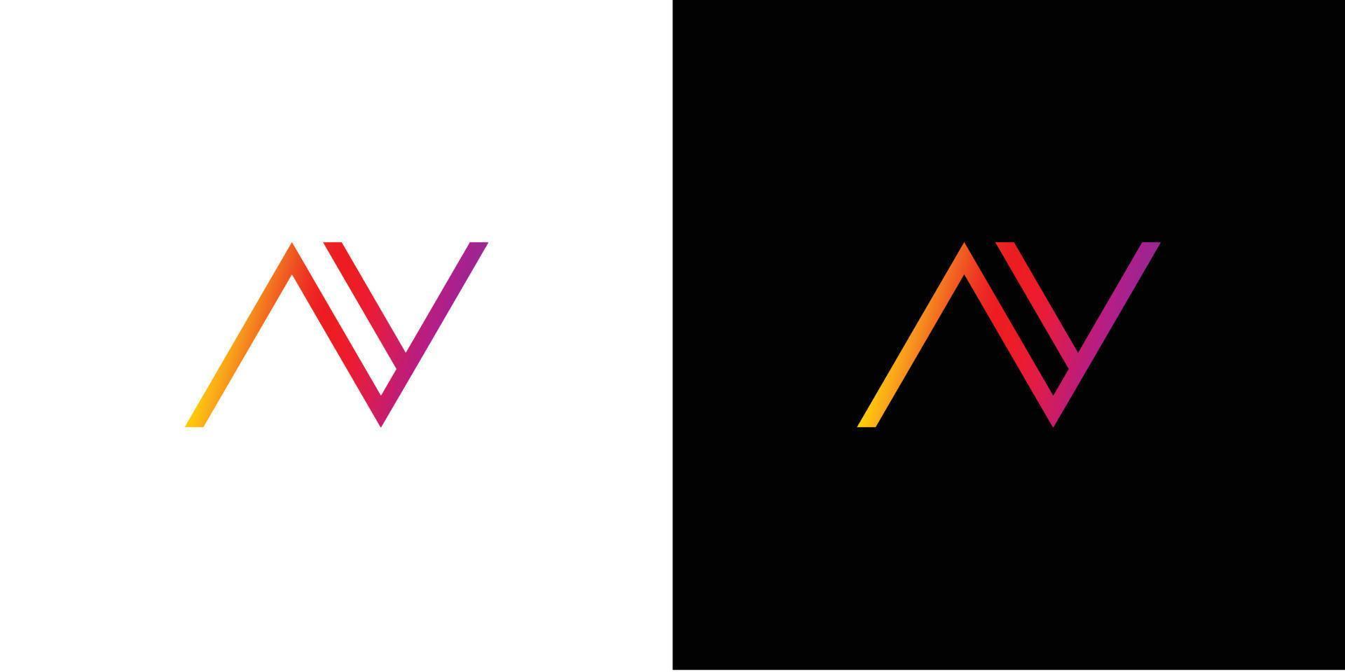 modern och professionell ny brev initialer logotyp design vektor