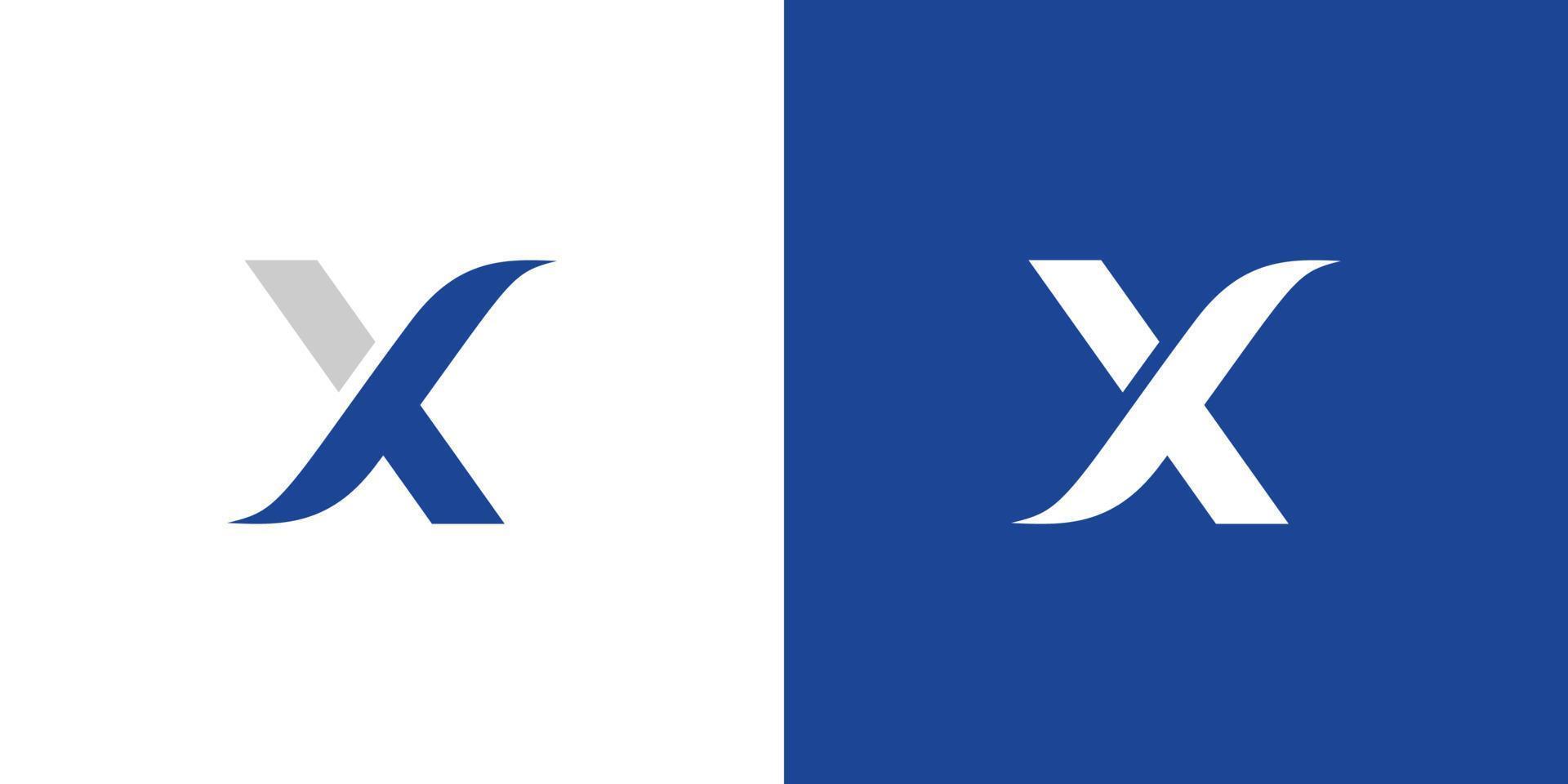 modern och unik brev xs initialer logotyp design vektor