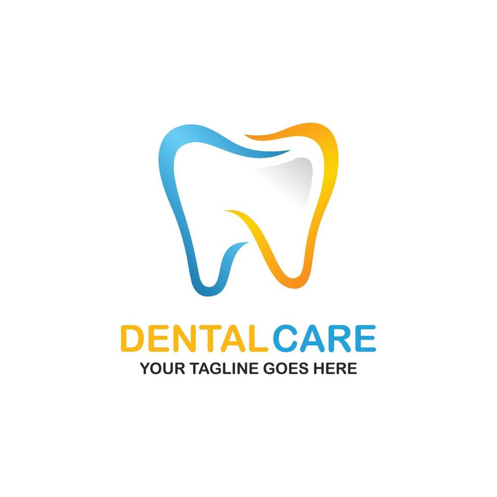 dental vård logotyp design vektor illustration. dental logotyp. ortodontisk logotyp