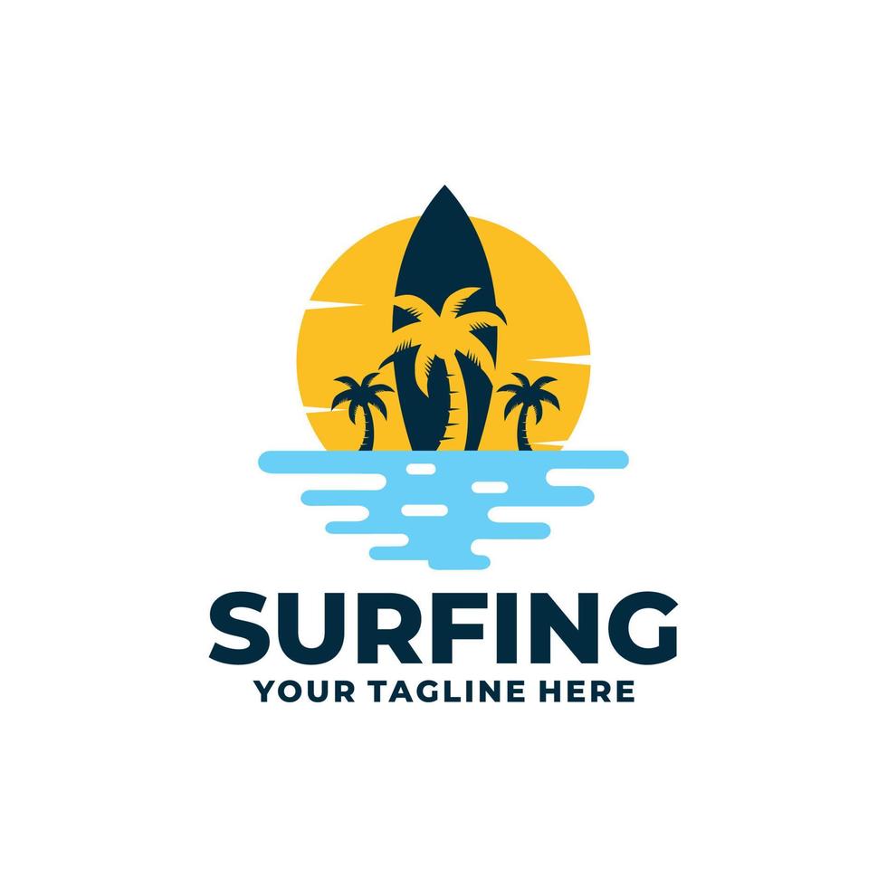 Surfen-Logo-Vektor vektor