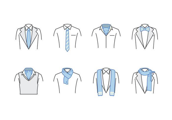 Freie Krawatte und Schal Vektor