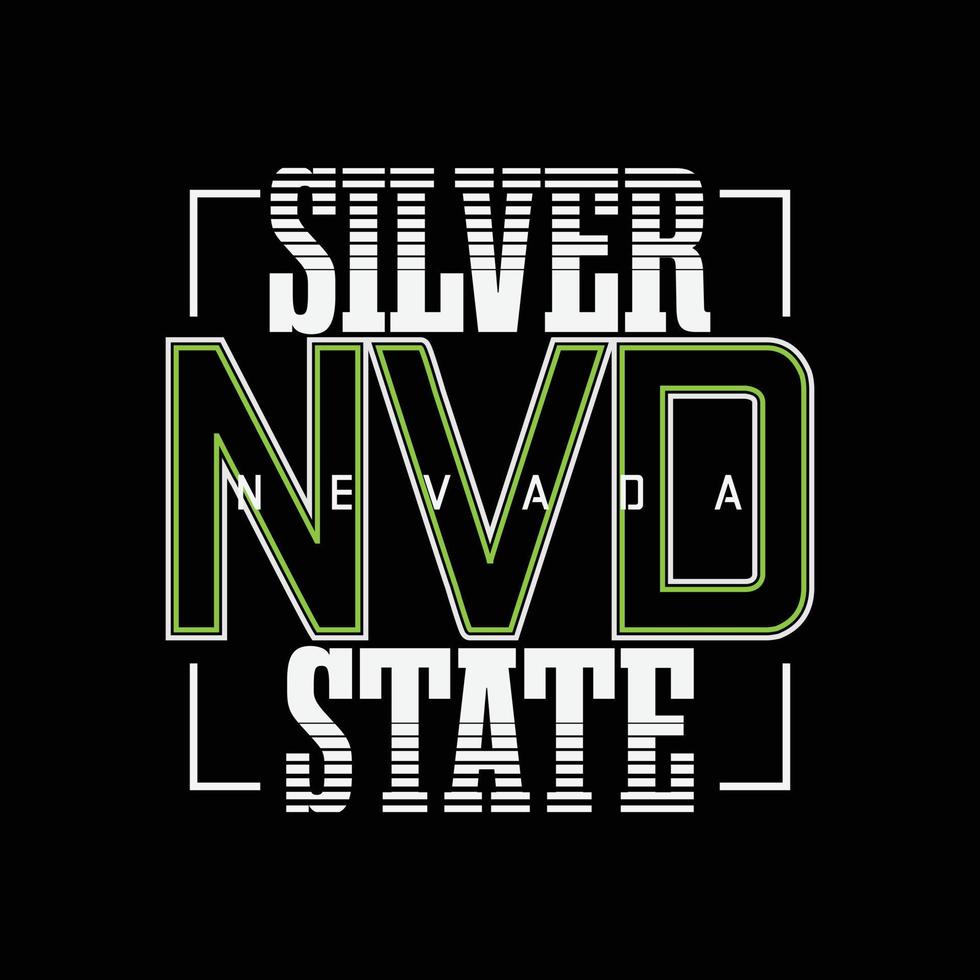 Nevada-Vektorillustration und Typografie, perfekt für T-Shirts, Hoodies, Drucke usw. vektor