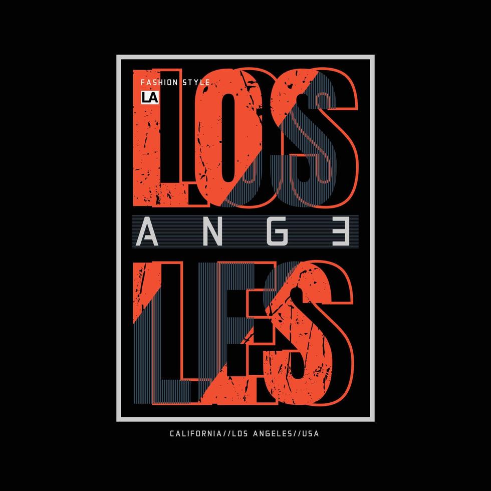 los angeles illustration typografi. perfekt för t-shirtdesign vektor