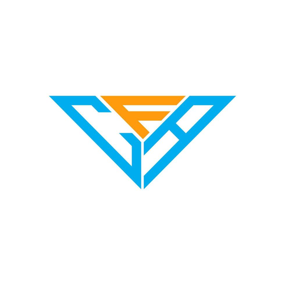 cfa brev logotyp kreativ design med vektor grafisk, cfa enkel och modern logotyp i triangel form.