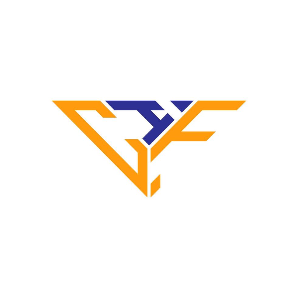cif brev logotyp kreativ design med vektor grafisk, cif enkel och modern logotyp i triangel form.