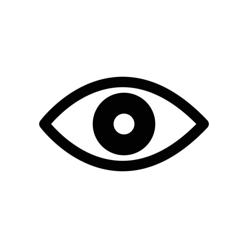 Augensymbol-Vektor-Design-Vorlage vektor