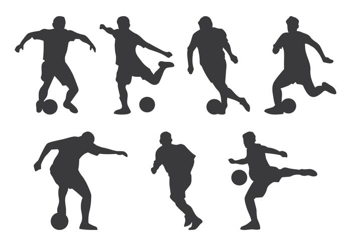 Futsal Spieler Silhouette vektor