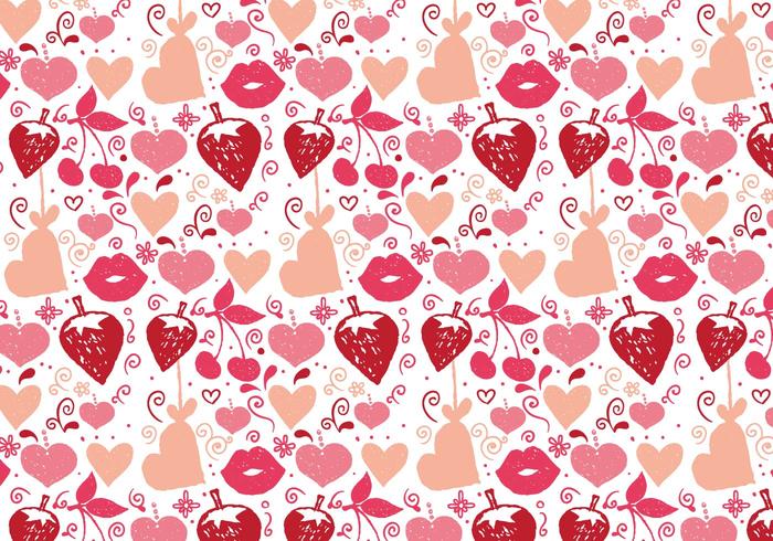 Free Vector Love Doodle Hintergrund