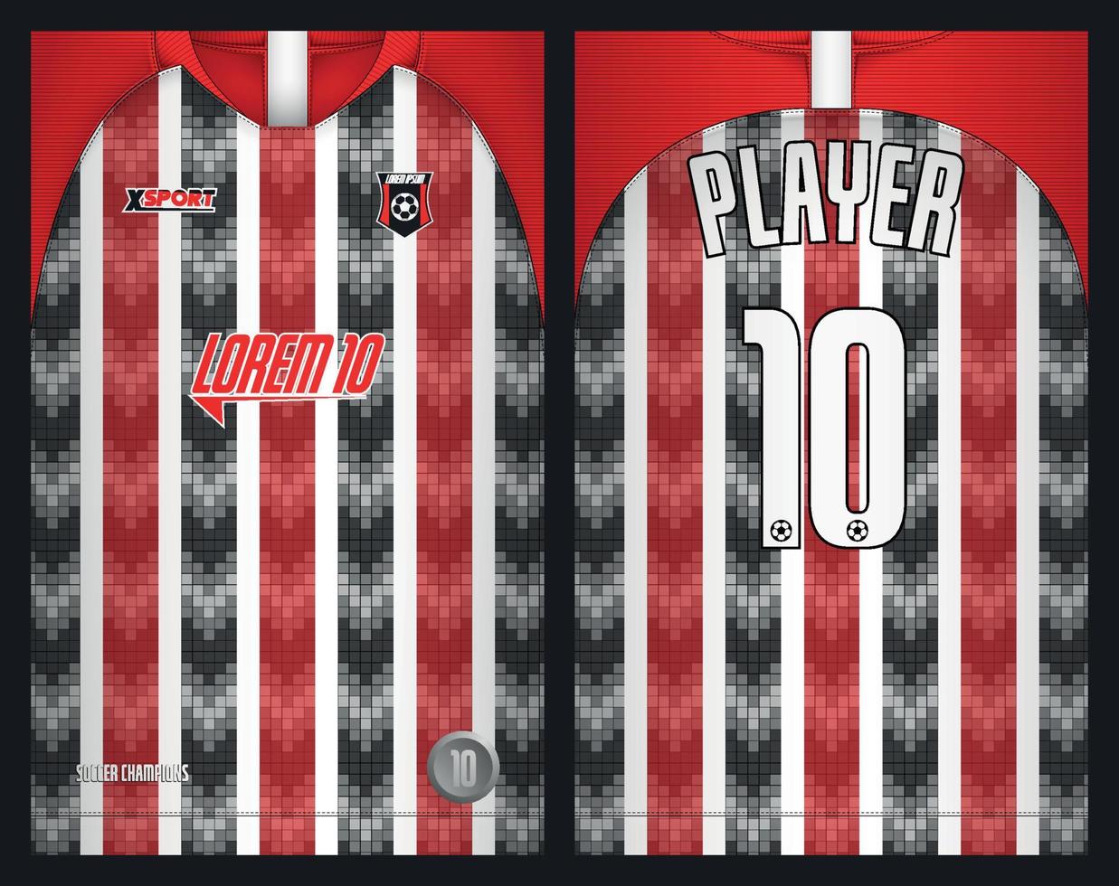 fotboll jersey design för sublimering, sport t skjorta design vektor