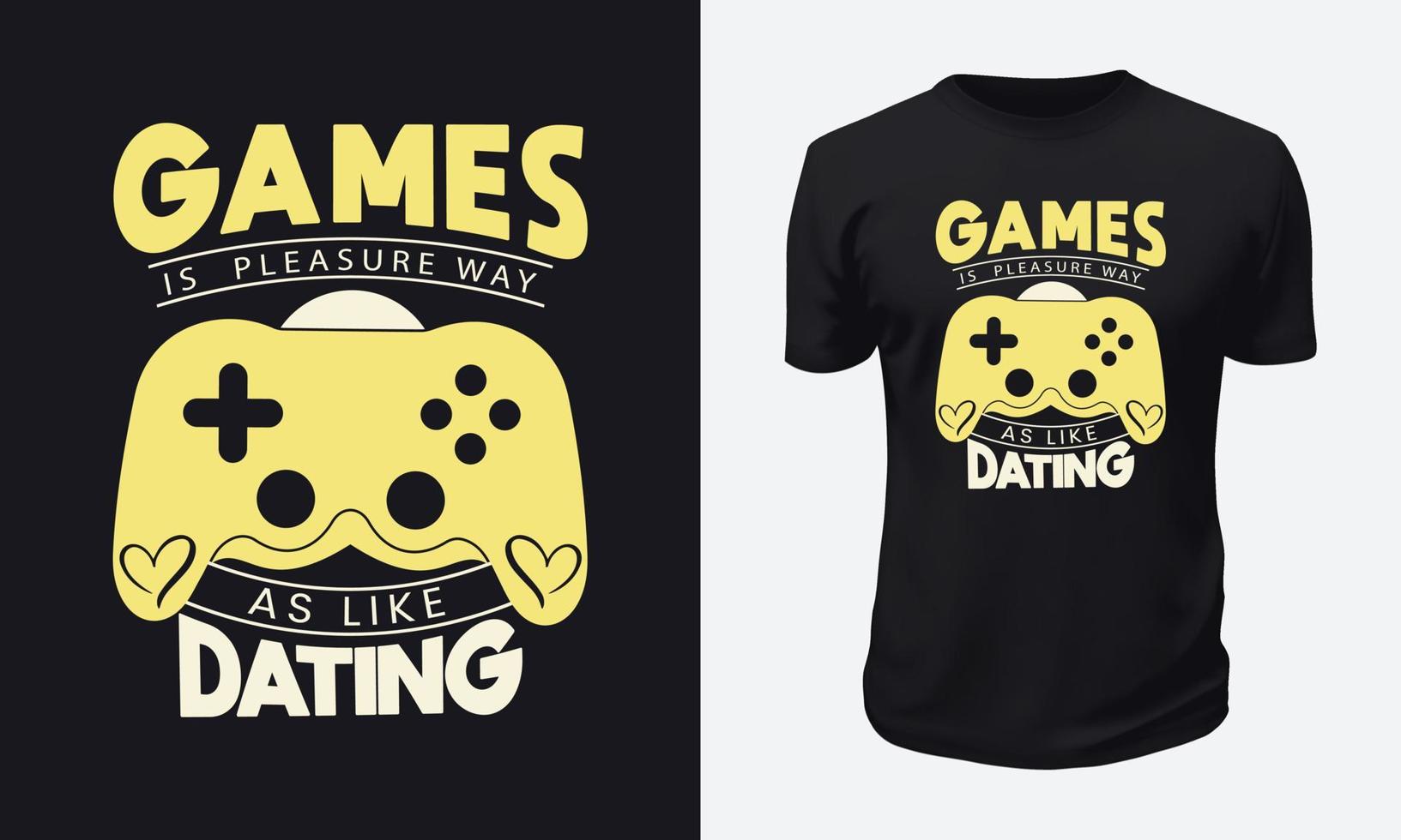 Gaming-T-Shirt-Design vektor