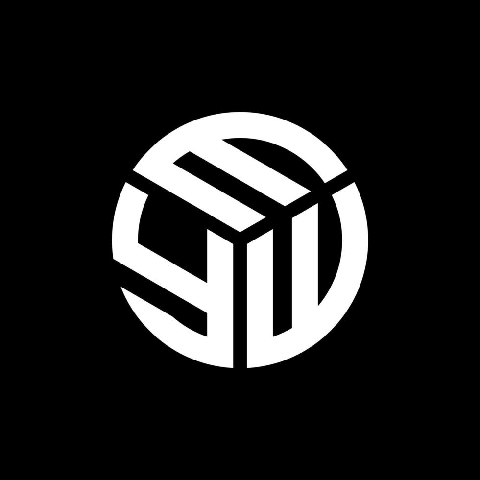 eyx-Buchstaben-Logo-Design auf schwarzem Hintergrund. eyx kreative Initialen schreiben Logo-Konzept. eyx Briefdesign. vektor