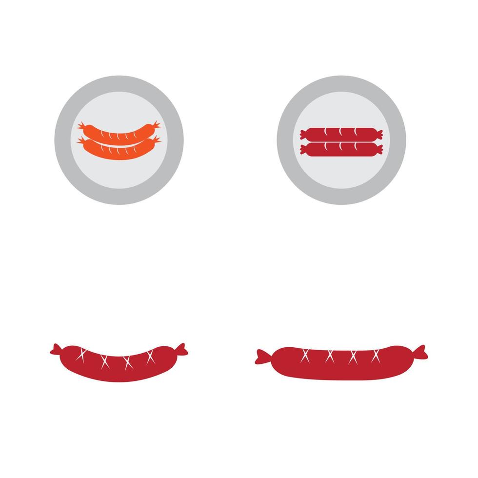 Wurst Symbol Illustration Vektor Hintergrund