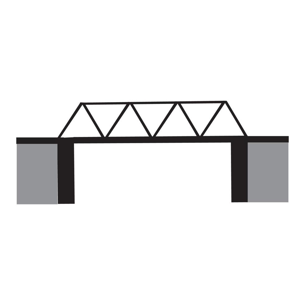 einfaches Bridge-Logo vektor