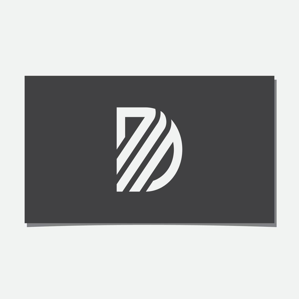 dm anfänglicher Logo-Designvektor vektor