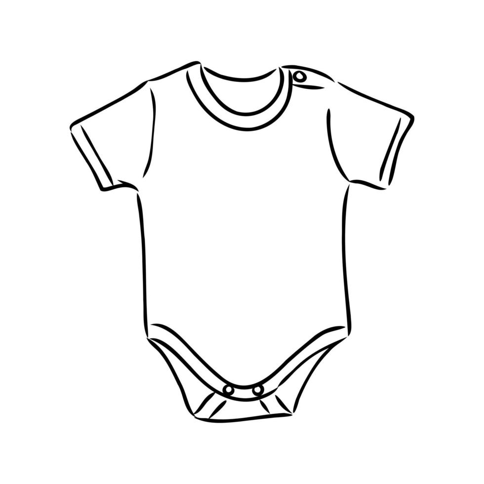 Baby-Körper-Vektorskizze vektor
