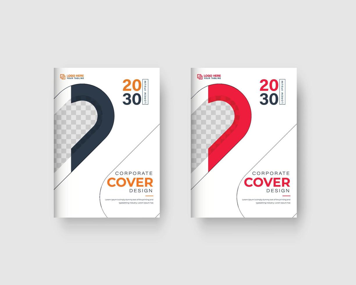 Corporate Business Book Cover-Design vektor