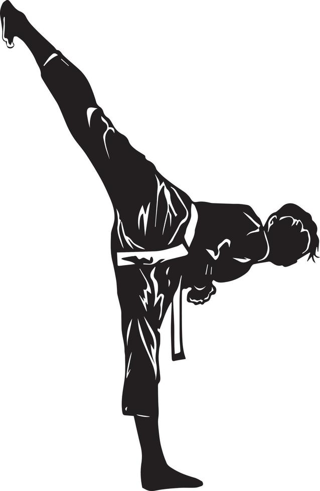 karate logotyp vektor illustration