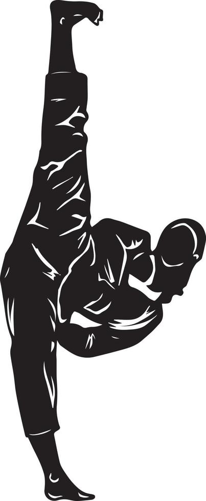 karate logotyp vektor illustration