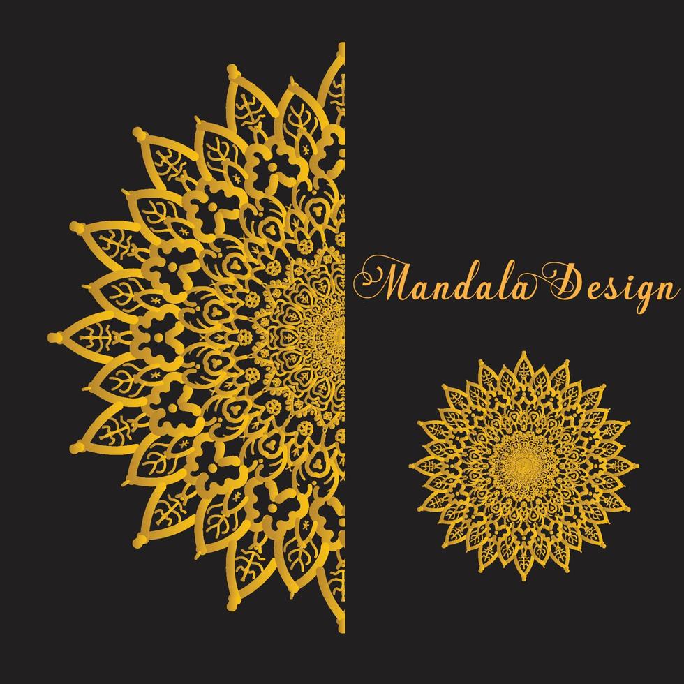 Mandala-Design-Vorlage vektor