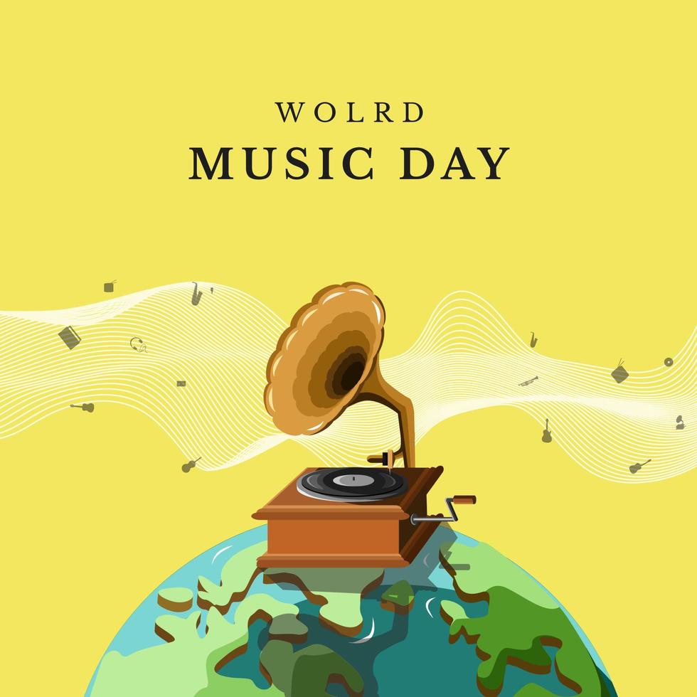 World Music Day vektorillustration vektor