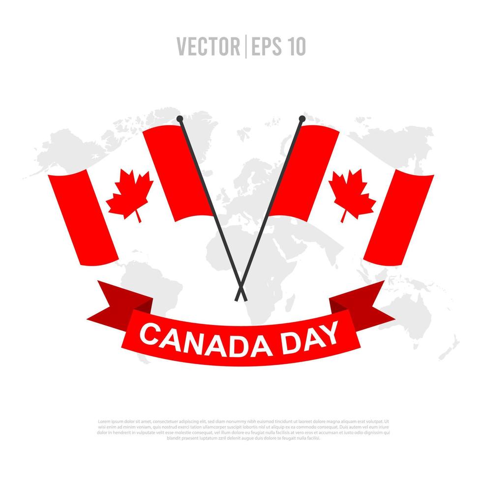 Kanada dag vektorillustration. lämplig för många ändamål. vektor