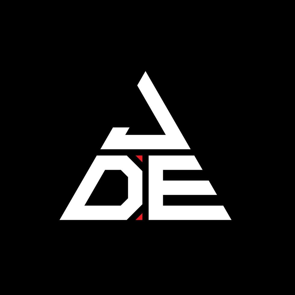 JDF-Dreieck-Buchstaben-Logo-Design mit Dreiecksform. JDF-Dreieck-Logo-Design-Monogramm. JDF-Dreieck-Vektor-Logo-Vorlage mit roter Farbe. jdf dreieckiges logo einfaches, elegantes und luxuriöses logo. vektor