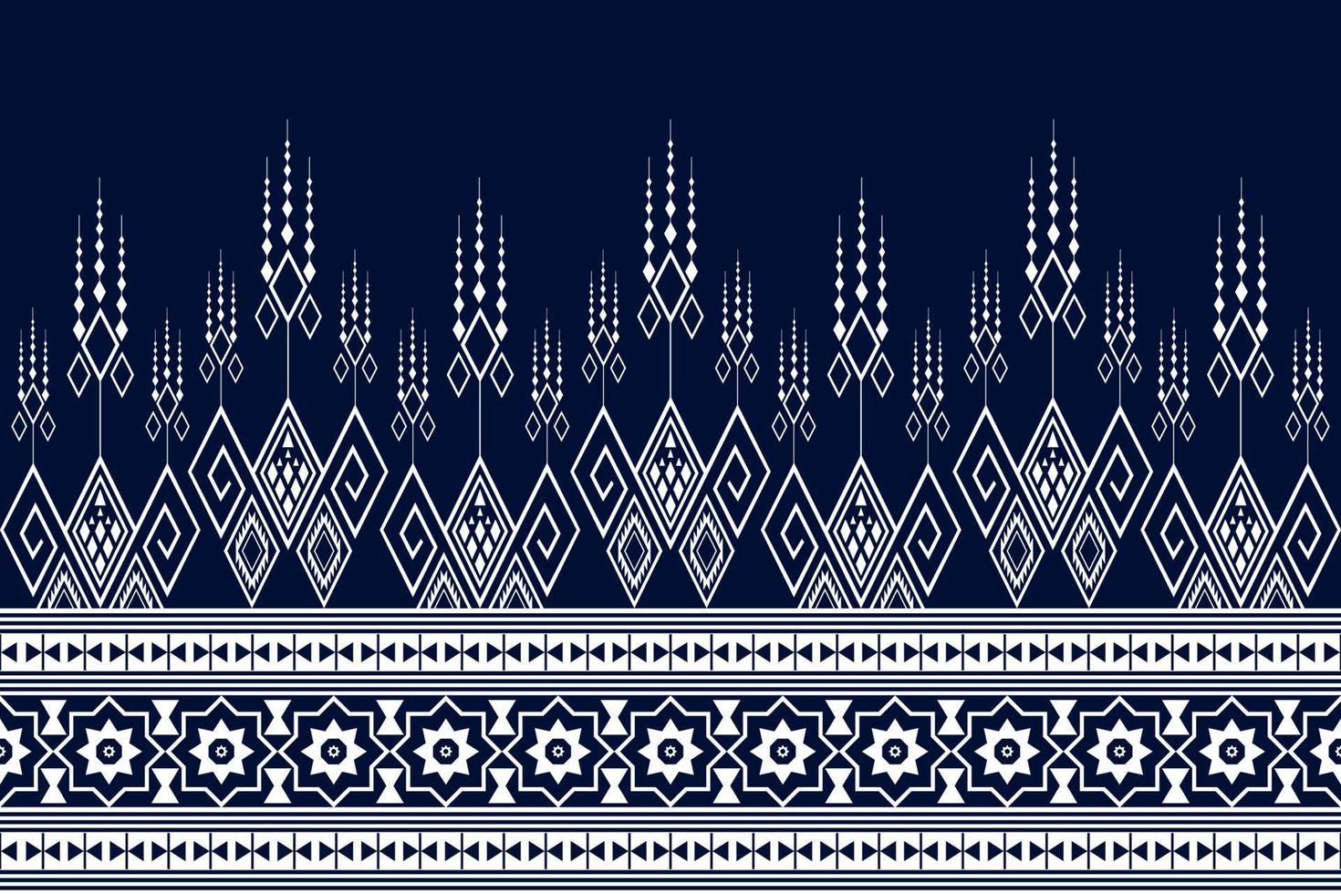 geometrisches ethnisches orientalisches ikat-muster traditionelles design für hintergrund, teppich, tapete, kleidung, verpackung, batik, stoff, vektorillustration. stickstil, nahtloses muster vektor