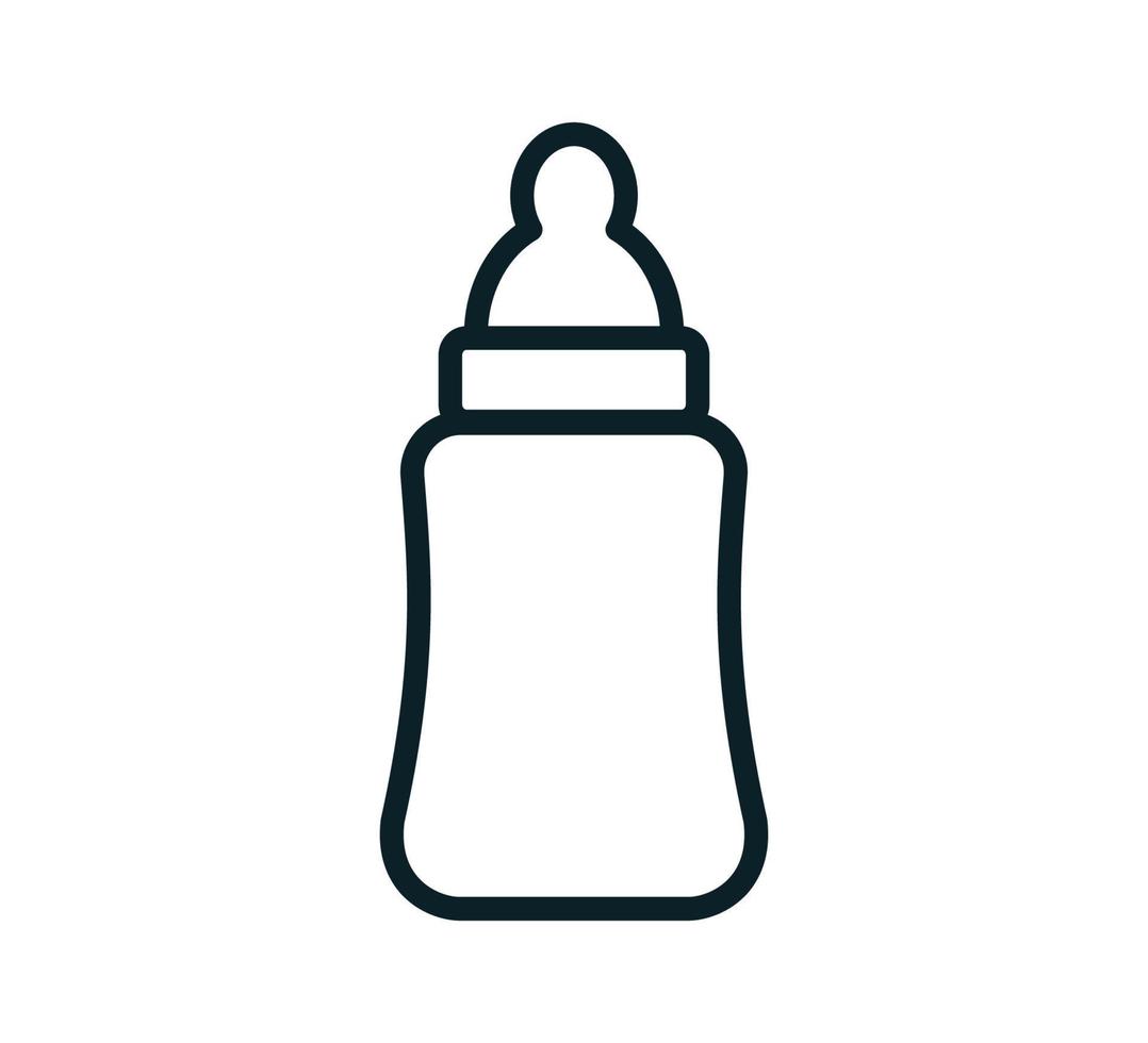 Design-Vorlage für Babyflaschen-Symbol, Vektor-Logo vektor