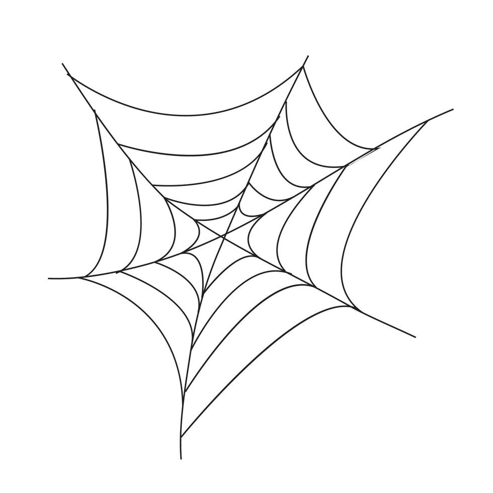 halloween spinnennetz hintergrund urlaub isoliert vektor